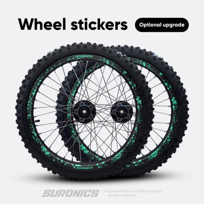 SPLATTER BLACK MINT Surron Light Bee Graphics kit