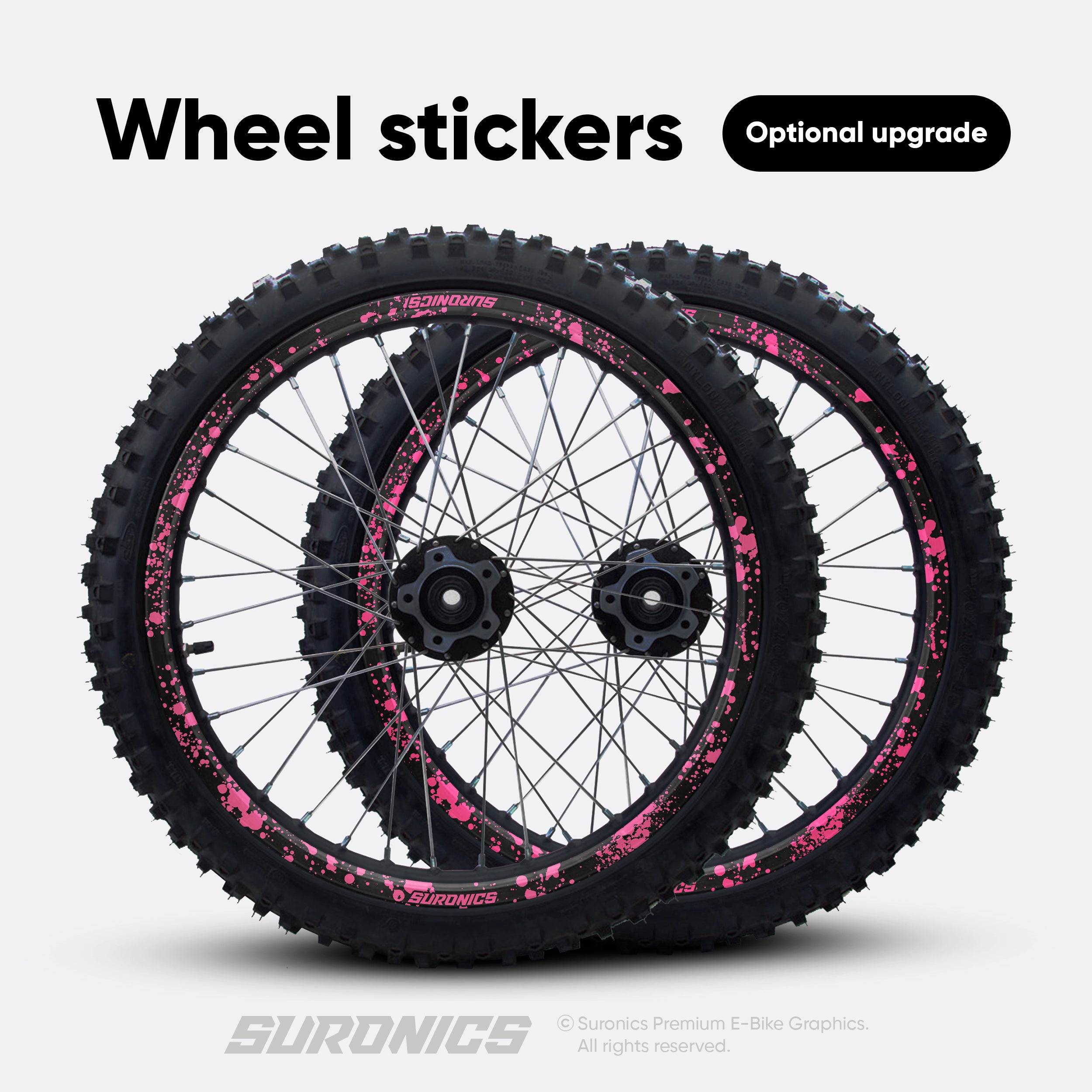 SPLATTER BLACK PINK Rerode R1 Graphics kit