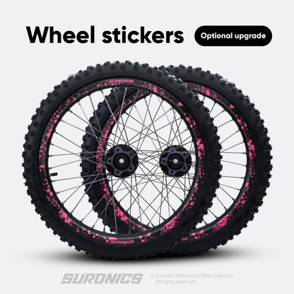 SPLATTER BLACK PINK Surron Light Bee Graphics kit