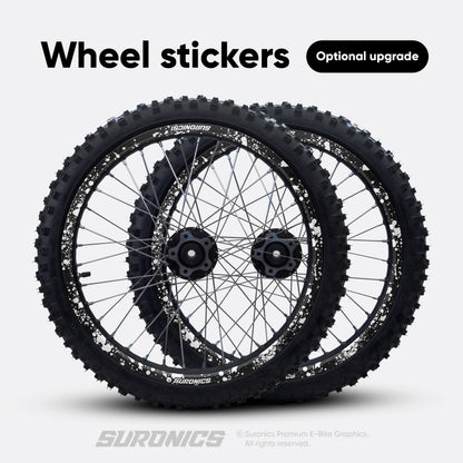 SPLATTER BLACK WHITE Rerode R1 Graphics kit