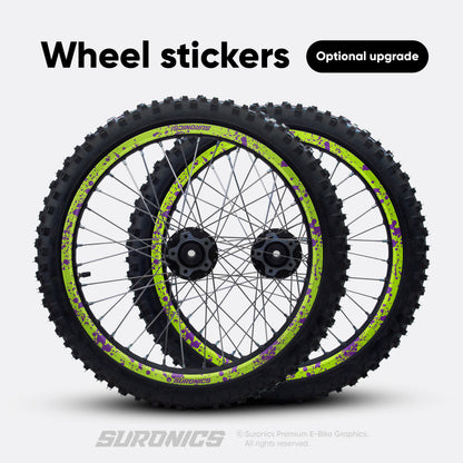 SPLATTER GREEN PURPLE Rerode R1 Graphics kit