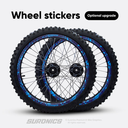 SPLATTER NAVY CYAN Talaria Sting MX3 MX4 Graphics kit