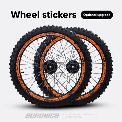 SPLATTER ORANGE BLACK Rerode R1 Graphics kit