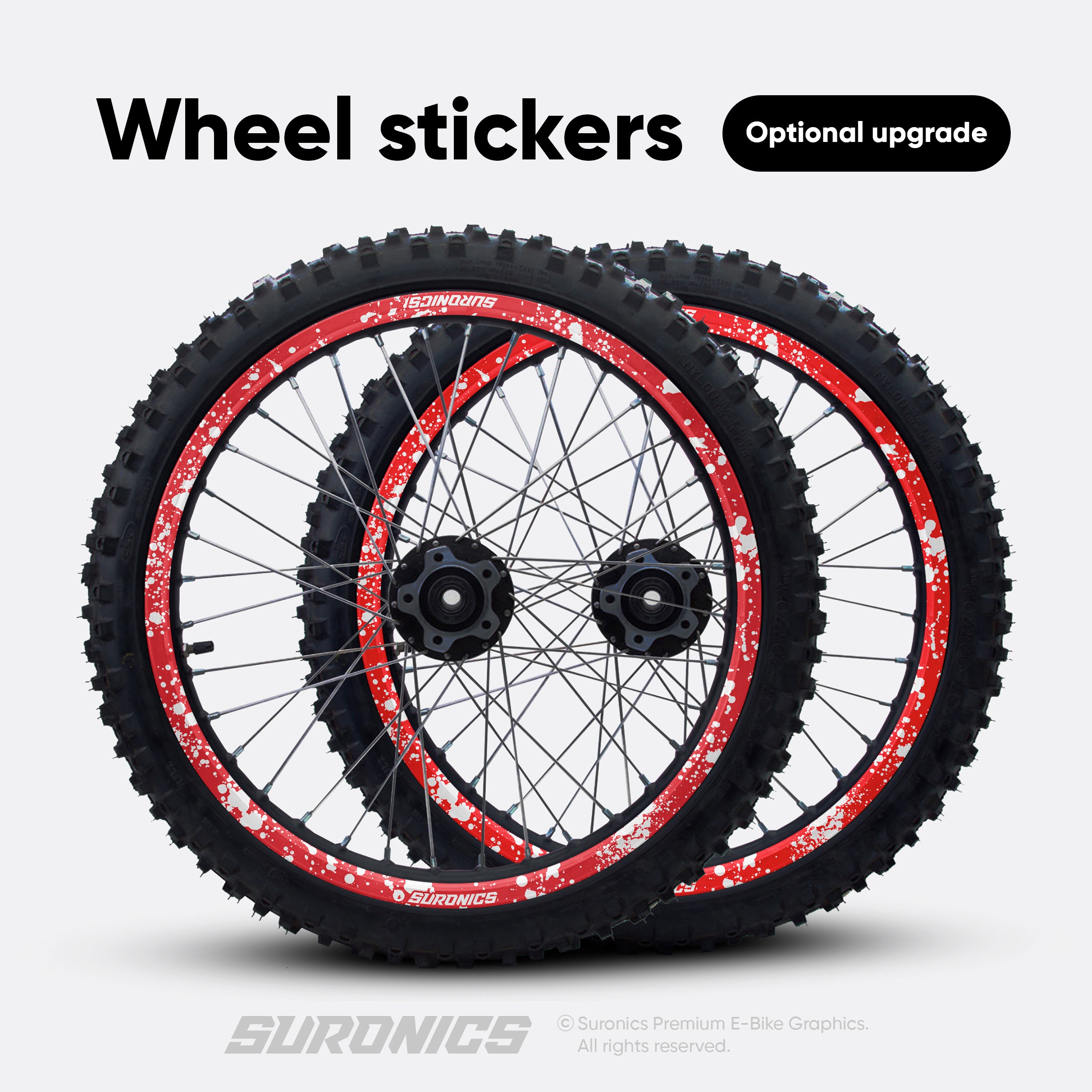 SPLATTER RED WHITE Stark Varg Graphics kit