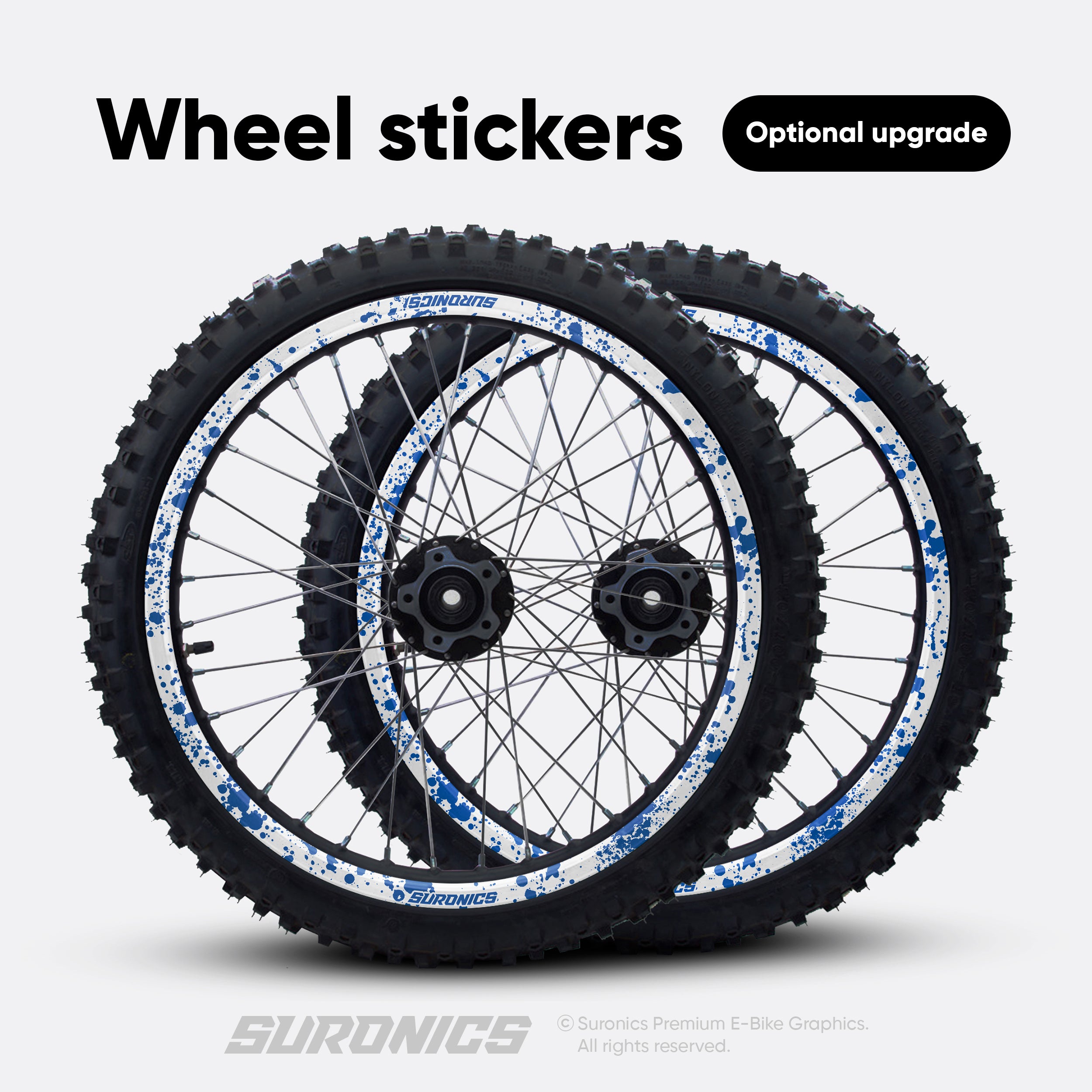SPLATTER WHITE BLUE Rerode R1 Graphics kit