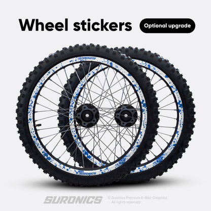 SPLATTER WHITE BLUE Rerode R1 Graphics kit
