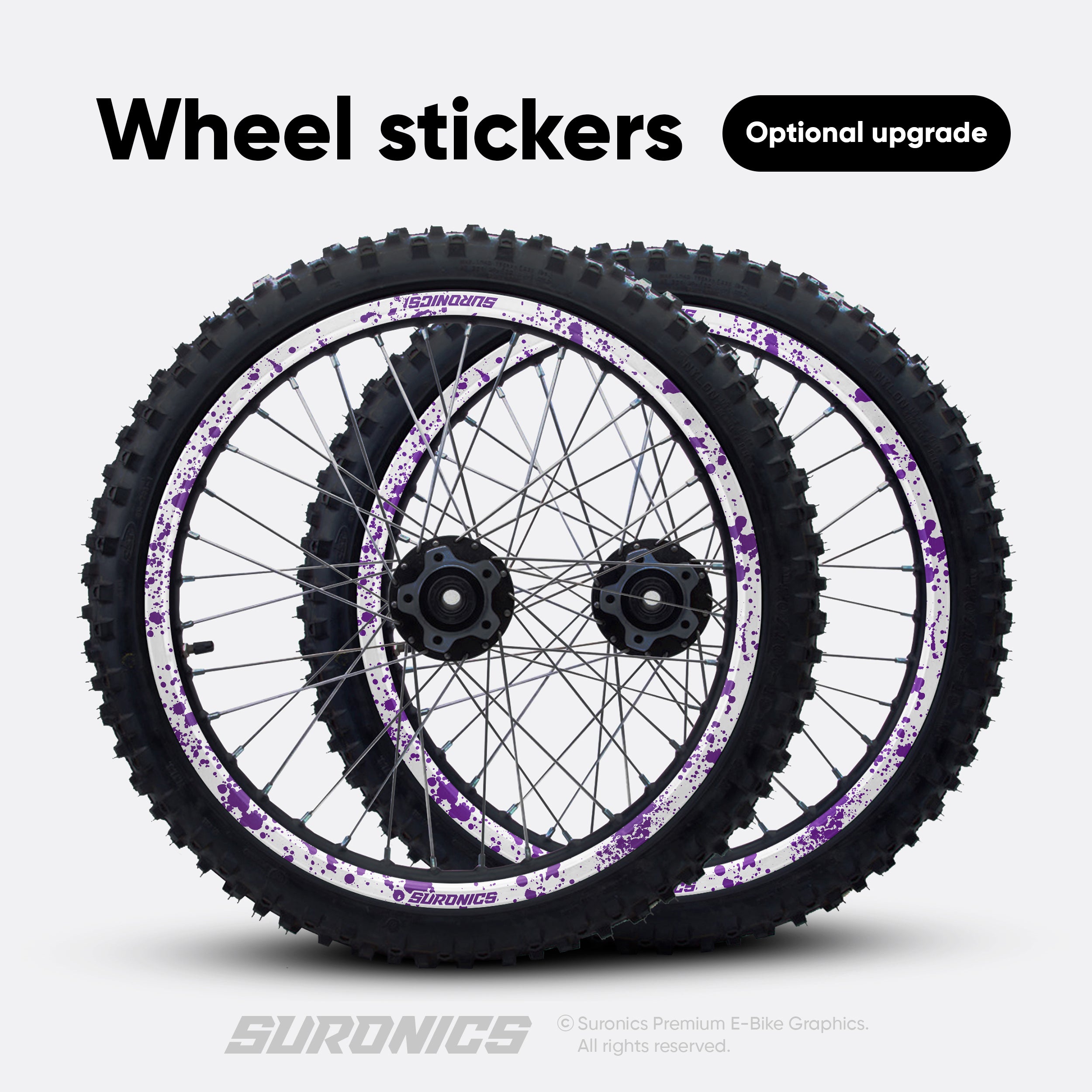 SPLATTER WHITE PURPLE Rerode R1 Graphics kit