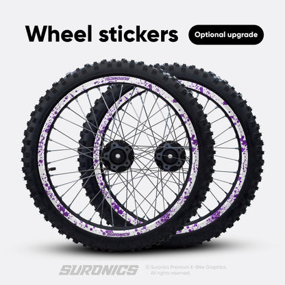 SPLATTER WHITE PURPLE Rerode R1 Graphics kit