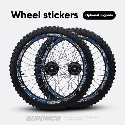 STICKY BLACK BLUE ETM RTR Graphics kit