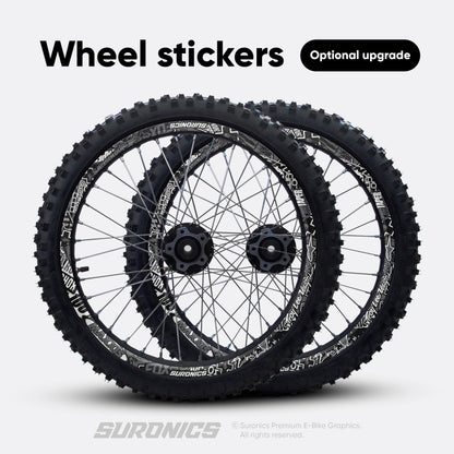STICKY BLACK GREY Surron Light Bee Graphics kit