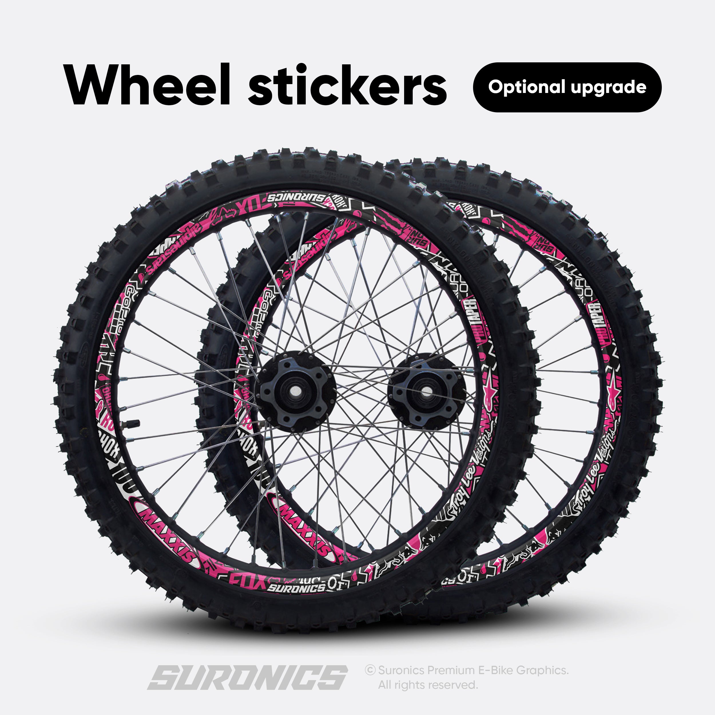STICKY BLACK MAGENTA Surron Light Bee Graphics kit