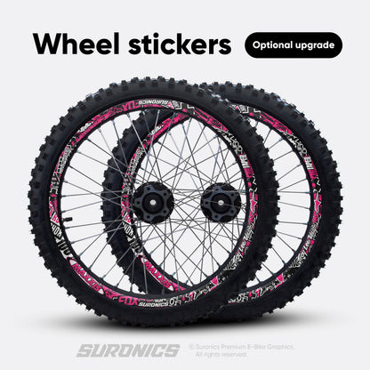 STICKY BLACK MAGENTA Surron Light Bee Graphics kit