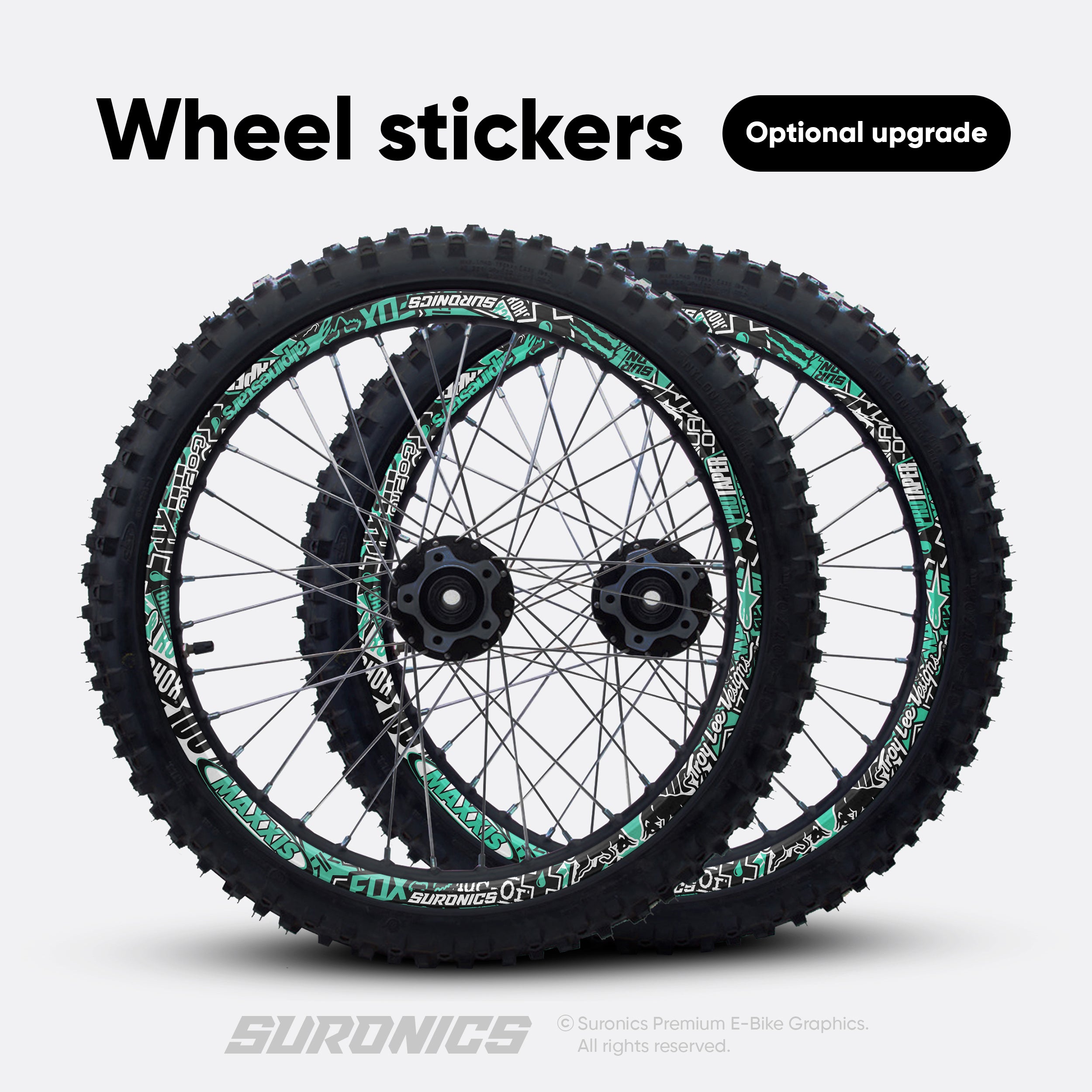 STICKY BLACK MINT Surron Light Bee Graphics kit