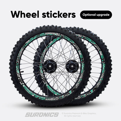 STICKY BLACK MINT Surron Light Bee Graphics kit