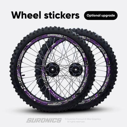 STICKY BLACK PURPLE Talaria Komodo Graphics kit