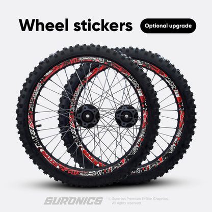 STICKY BLACK RED Talaria XXX Graphics kit