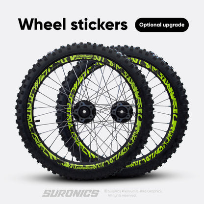 STREET GHOST BLACK GREEN Surron Light Bee Graphics kit