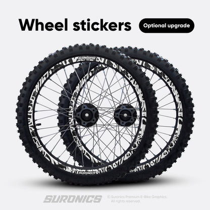 STREET GHOST BLACK WHITE Surron Light Bee Graphics kit