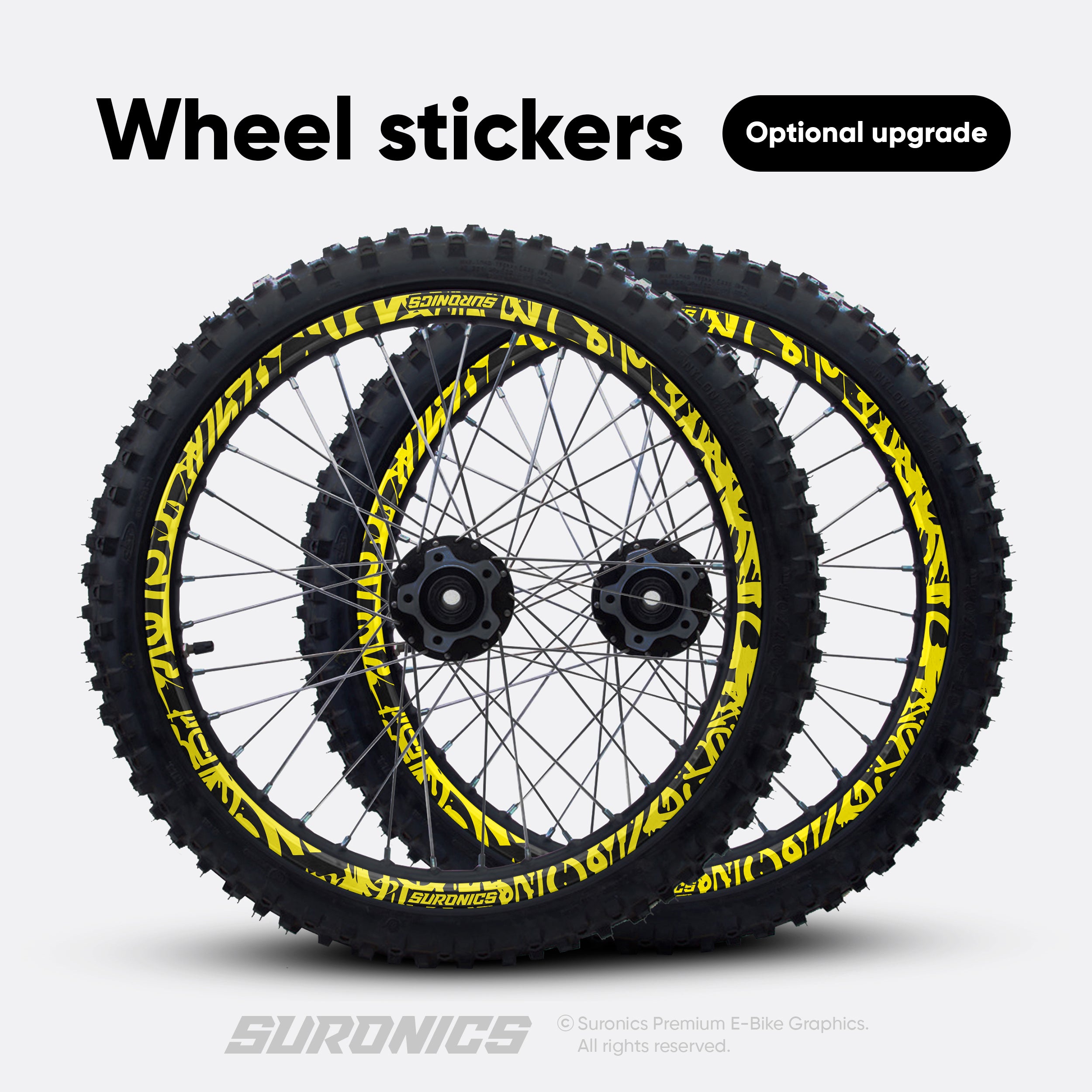 STREET GHOST BLACK YELLOW Rerode R1 Graphics kit
