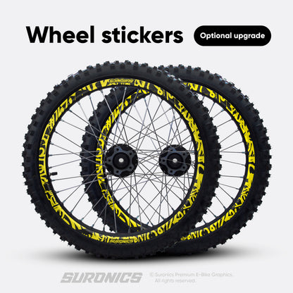 STREET GHOST BLACK YELLOW Rerode R1 Graphics kit