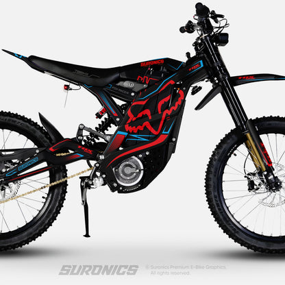 FOX RACER BLACK RED 79Bike Falcon PRO / GT / M Graphics kit