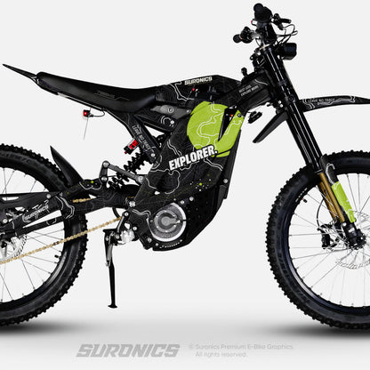 EXPLORER BLACK GREEN 79Bike Falcon PRO / GT / M Graphics kit