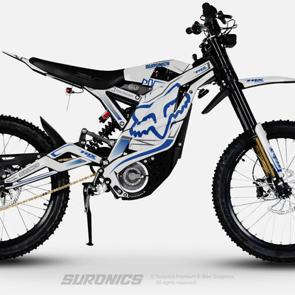 FOX RACER WHITE BLUE 79Bike Falcon PRO / GT / M Graphics kit