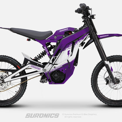 HALF WHITE PURPLE E-Ride Pro SS SR Graphics kit