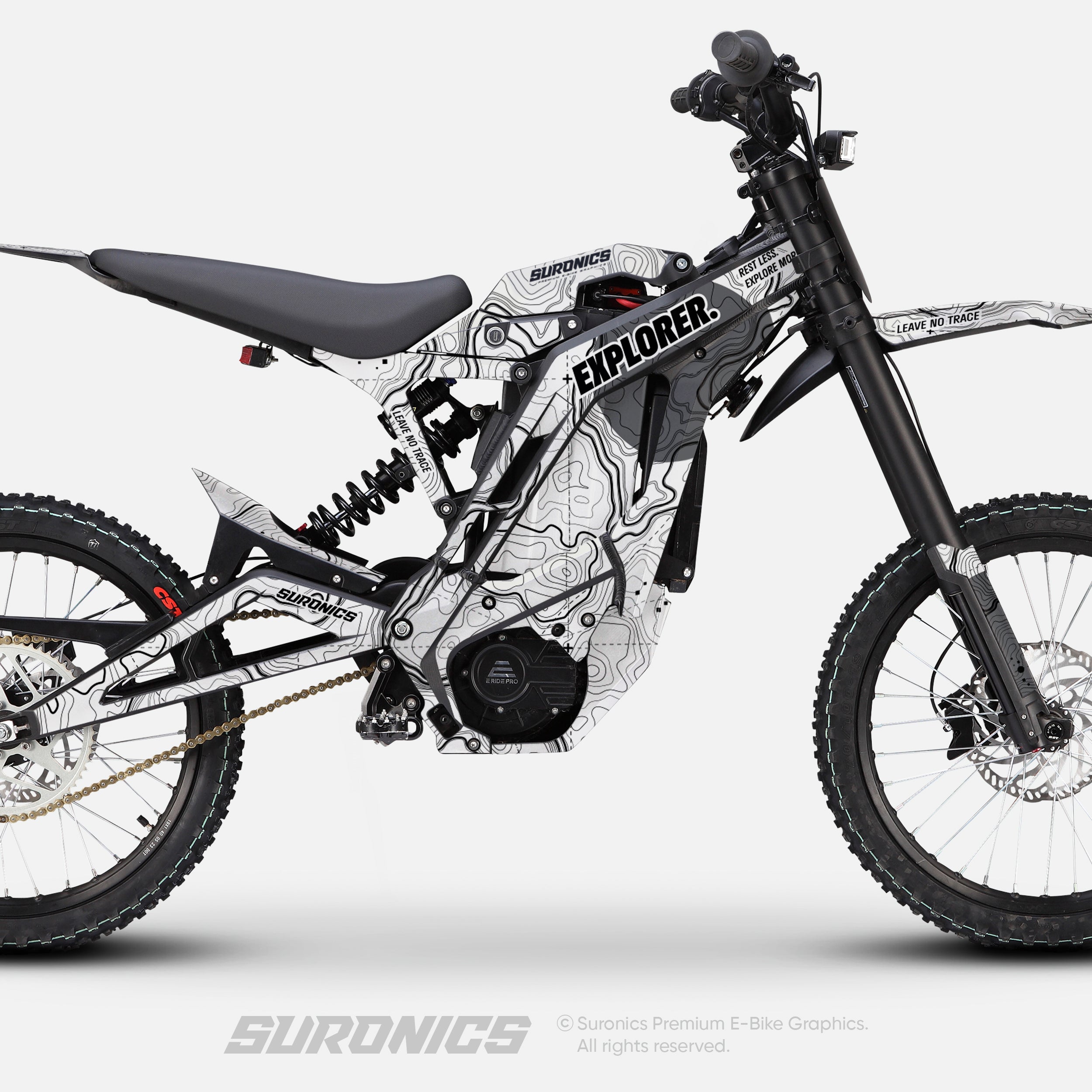 EXPLORER WHITE GREY E-Ride Pro SS SR Graphics kit