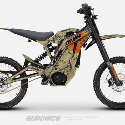 EXPLORER SAND ORANGE E-Ride Pro SS SR Graphics kit
