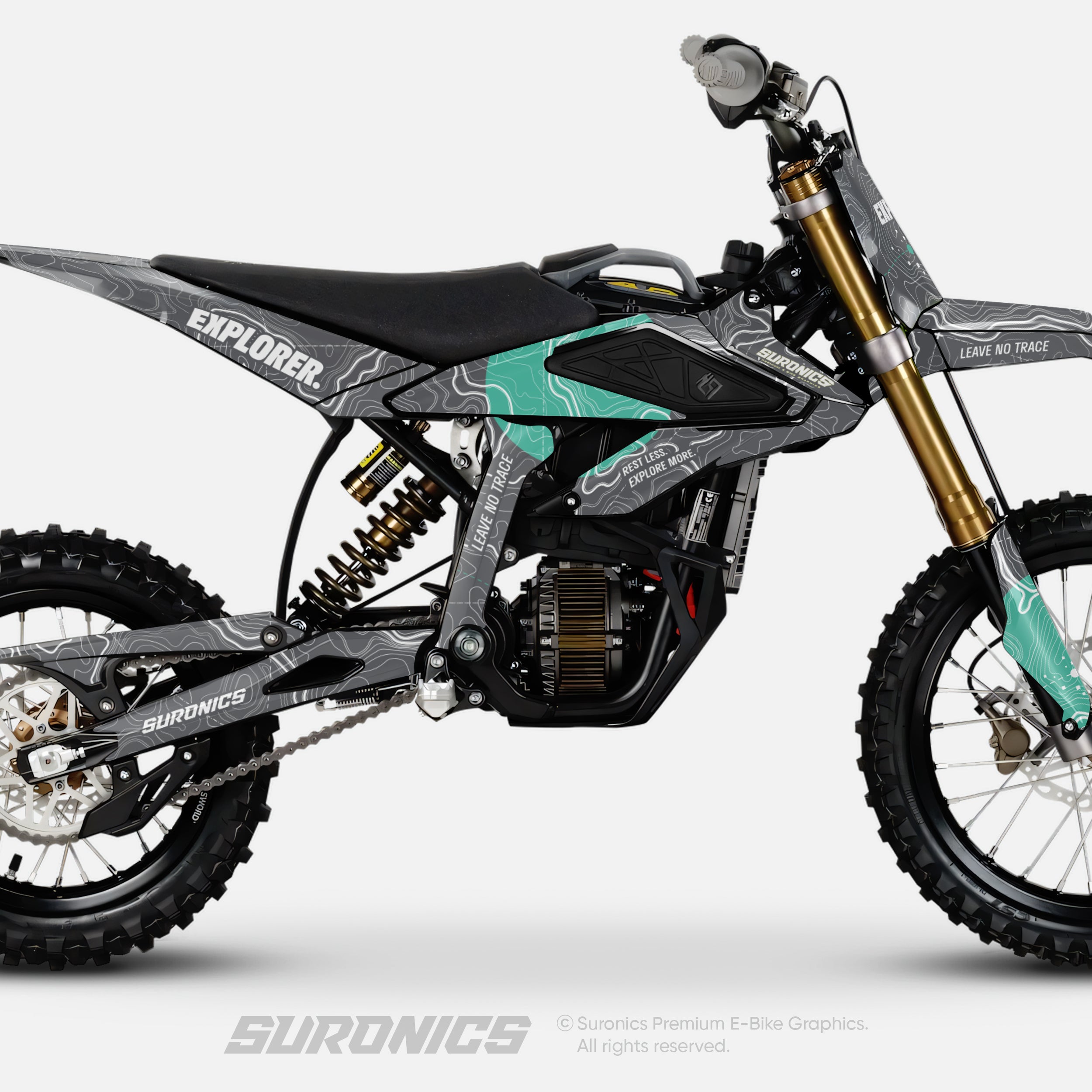 EXPLORER GREY MINT Surron Hyper Bee Graphics kit