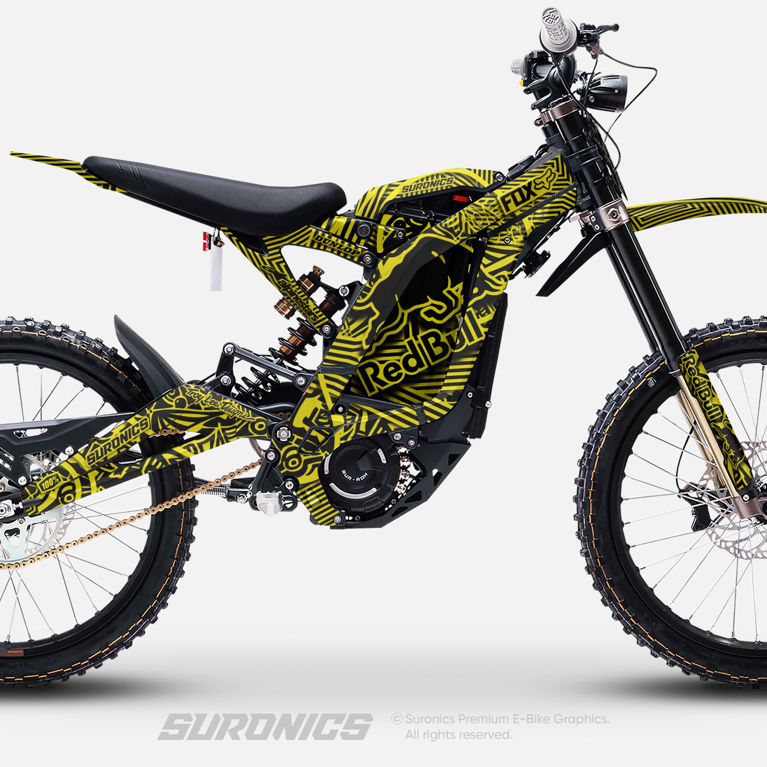 RACE ART BLACK YELLOW Surron Light Bee Graphics kit