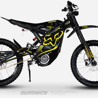 FOX RACER BLACK YELLOW Ventus One Graphics kit