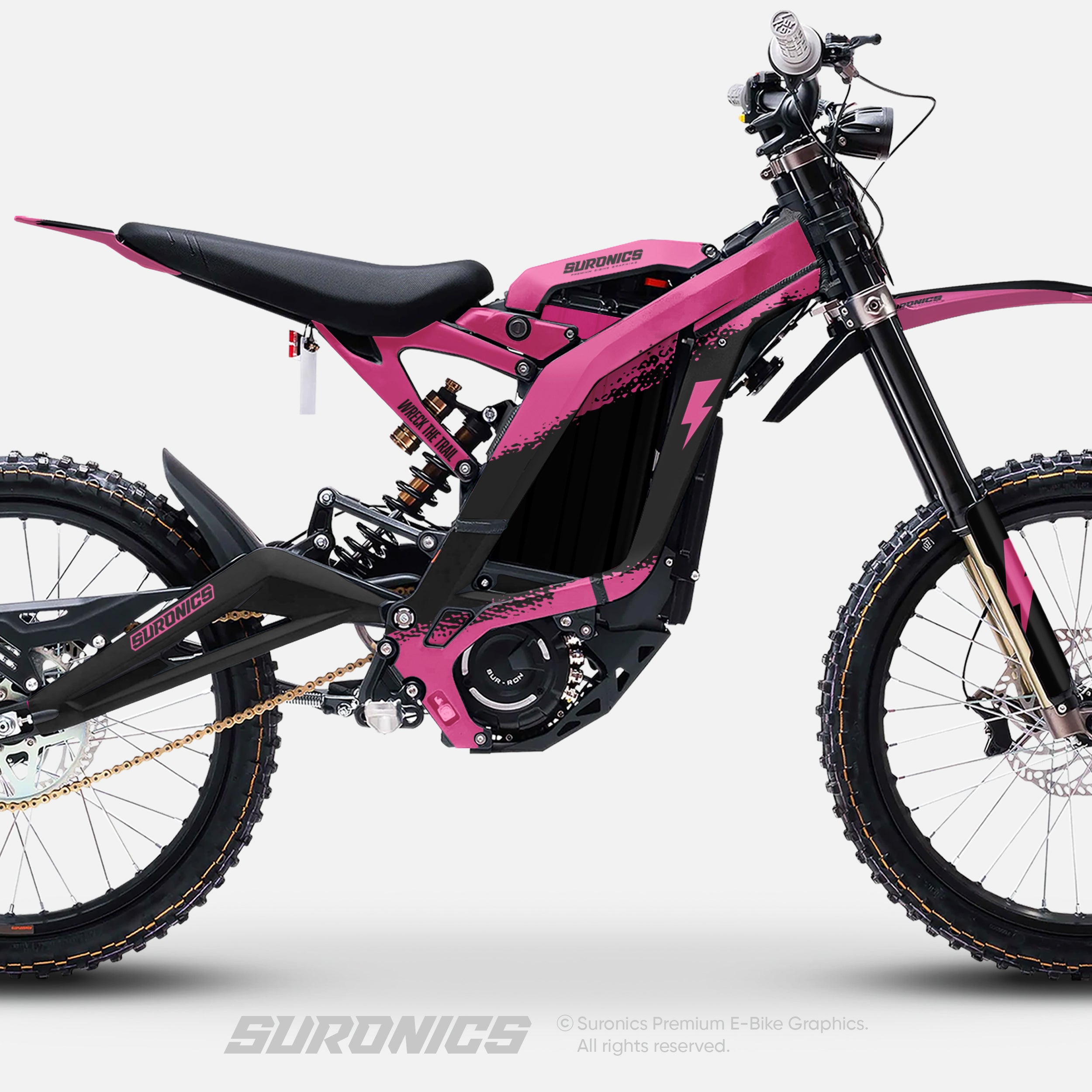 HALF BLACK PINK Surron Light Bee Graphics kit
