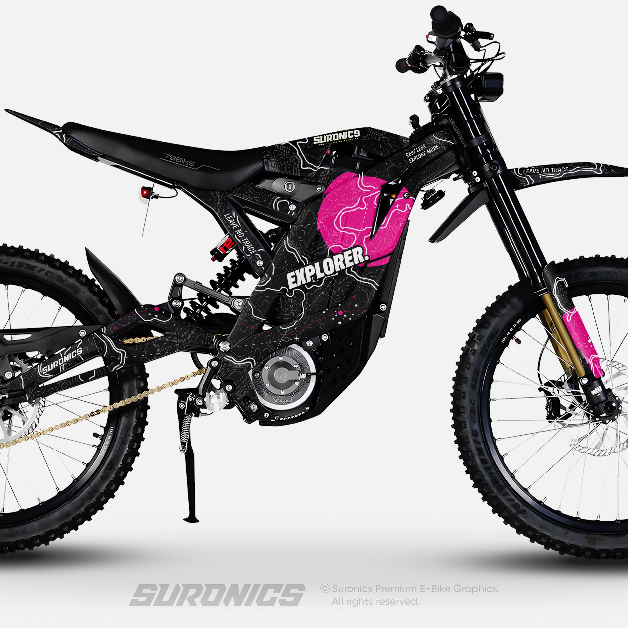 EXPLORER BLACK MAGENTA 79Bike Falcon PRO / GT / M Graphics kit