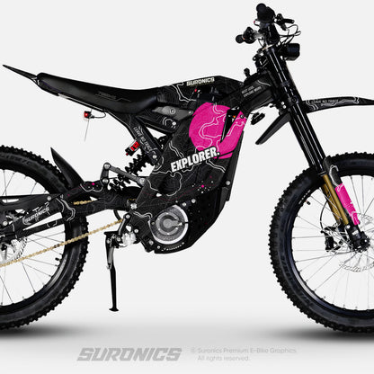 EXPLORER BLACK MAGENTA 79Bike Falcon PRO / GT / M Graphics kit