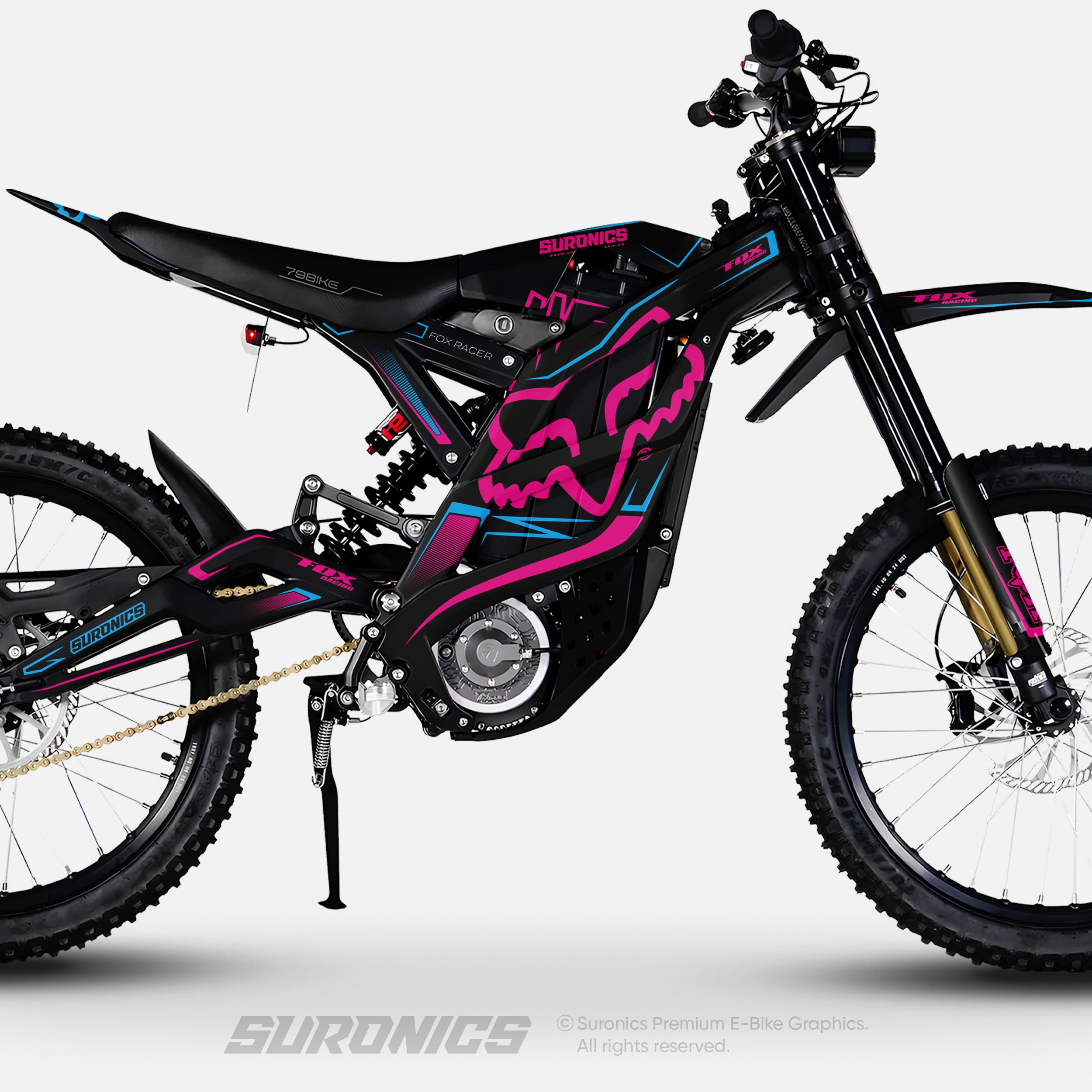 FOX RACER BLACK MAGENTA 79Bike Falcon PRO / GT / M Graphics kit