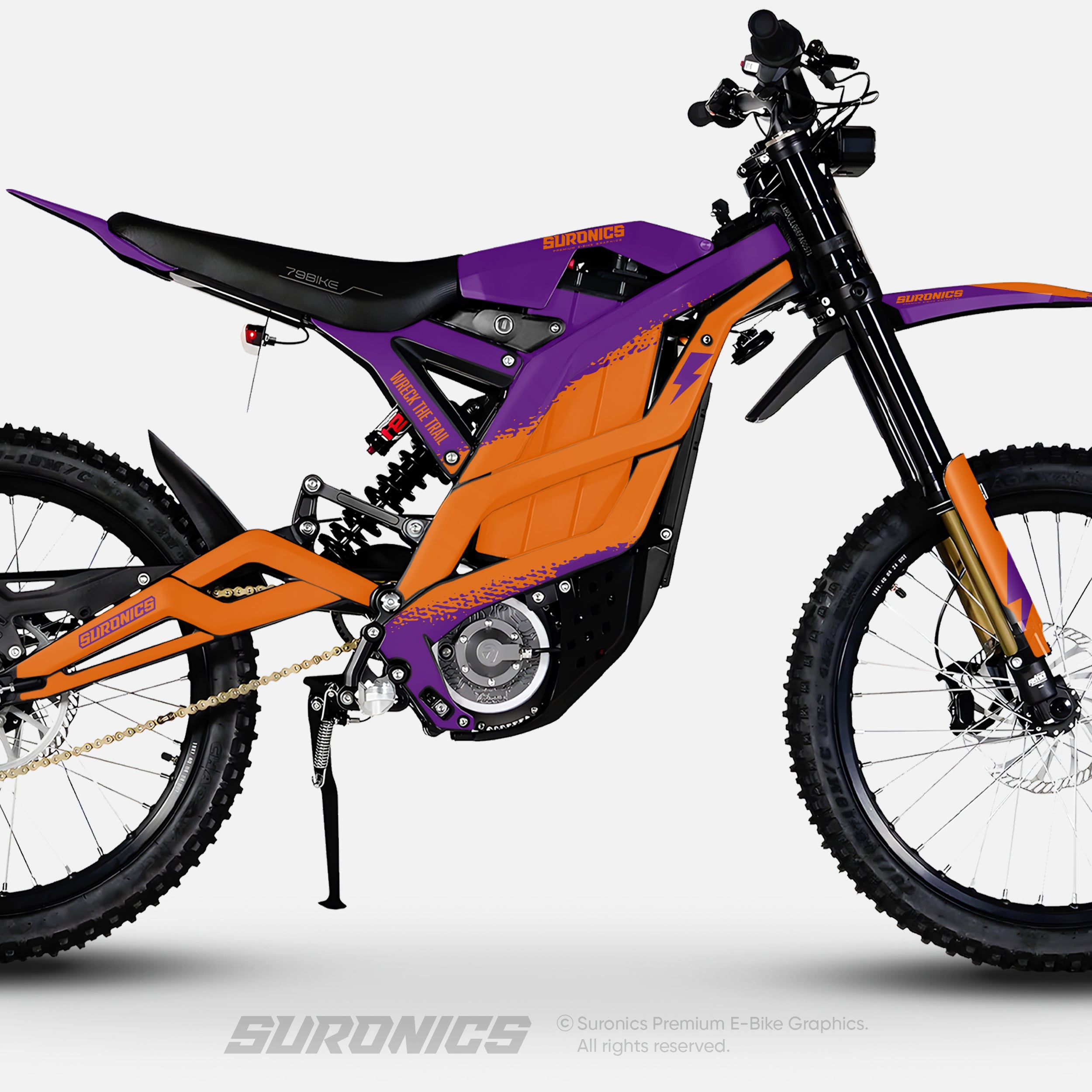 HALF PURPLE ORANGE 79Bike Falcon PRO / GT / M Graphics kit
