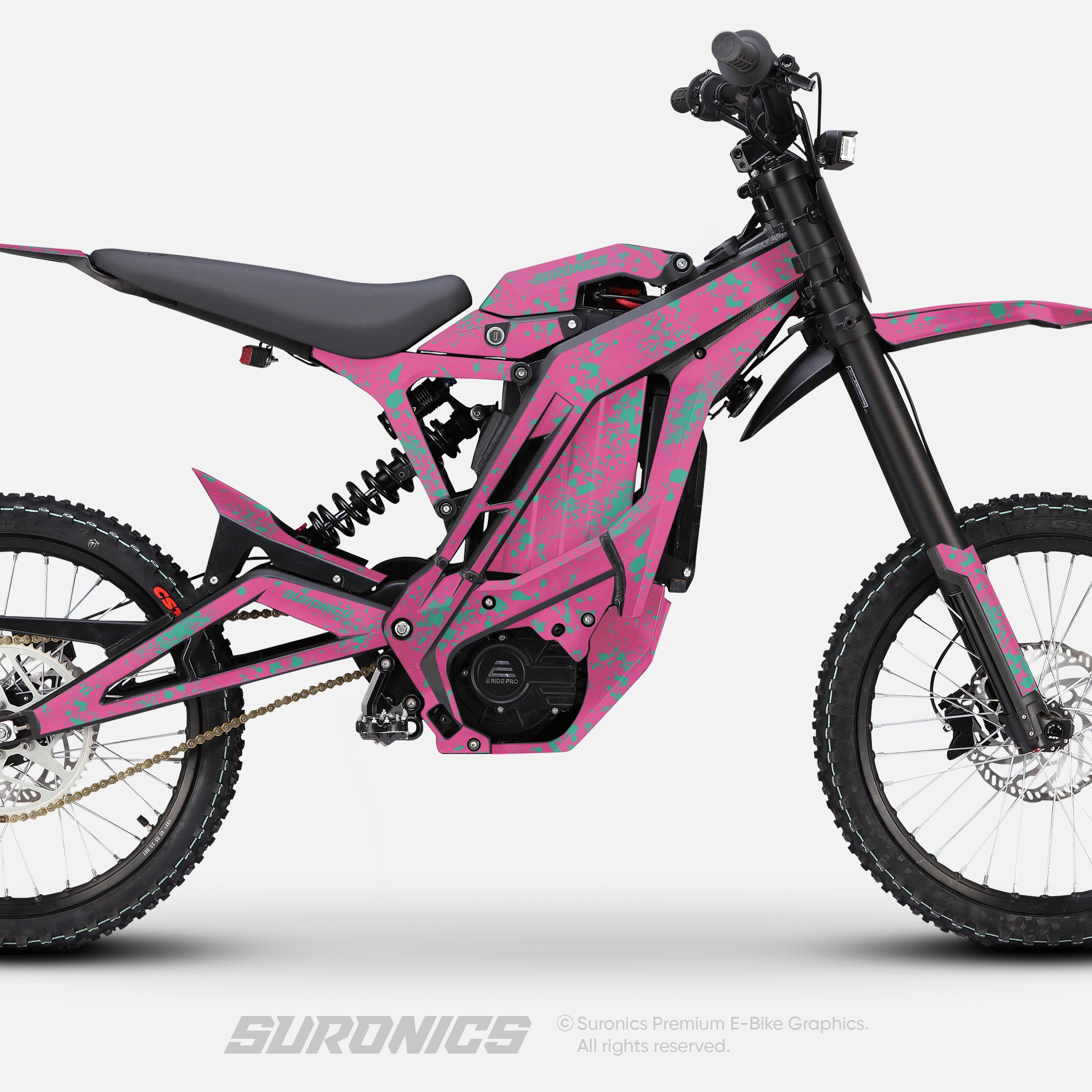 SPLATTER PINK MINT Eride Pro SS SR Graphics kit