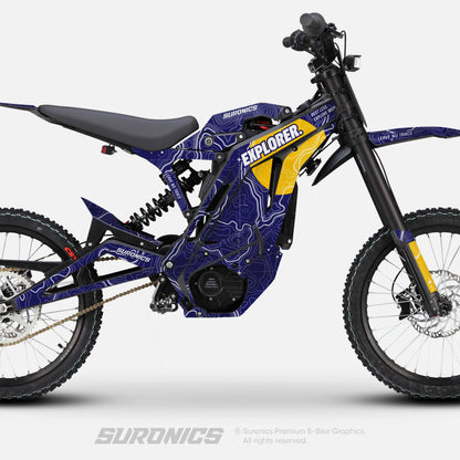 EXPLORER NAVY YELLOW E-Ride Pro SS SR Graphics kit