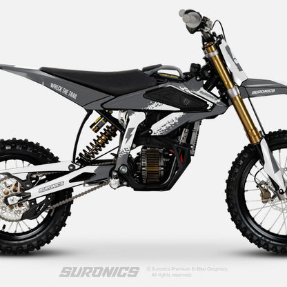 HALF GREY WHITE Surron Hyper Bee Graphics kit