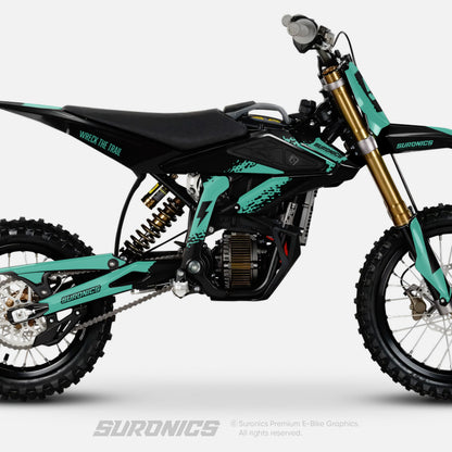 HALF BLACK MINT Surron Hyper Bee Graphics kit