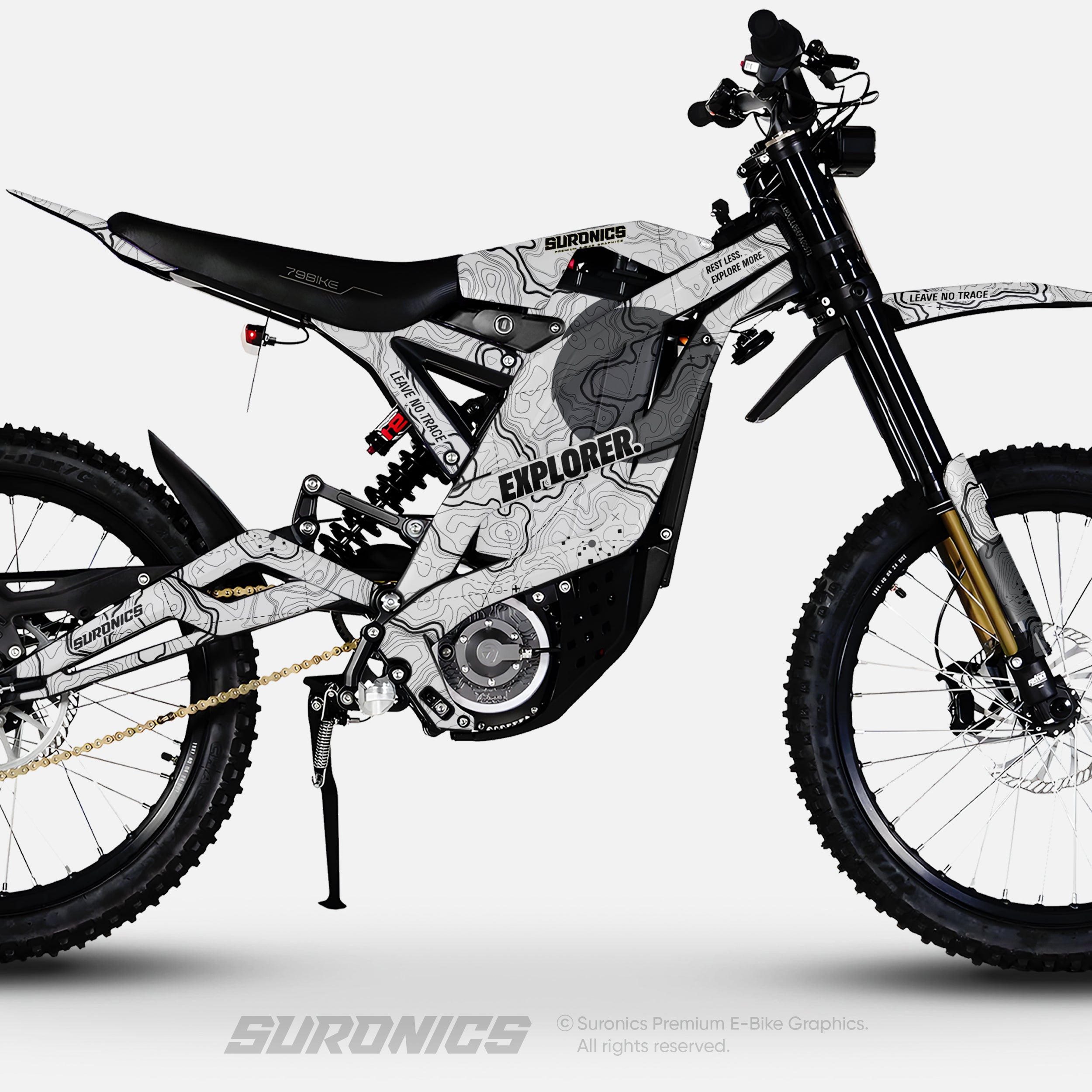 EXPLORER WHITE GREY 79Bike Falcon PRO / GT / M Graphics kit