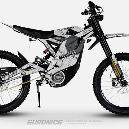 EXPLORER WHITE GREY 79Bike Falcon PRO / GT / M Graphics kit