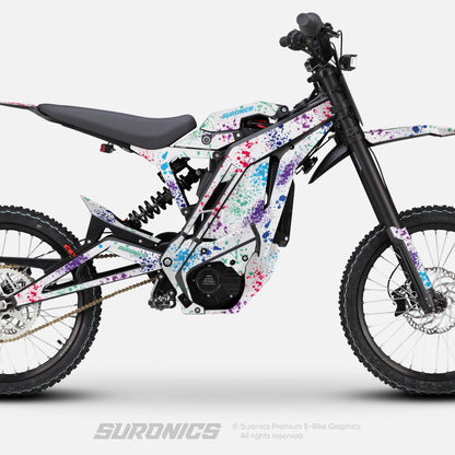 SPLATTER WHITE MULTICOLOR Eride Pro SS SR Graphics kit