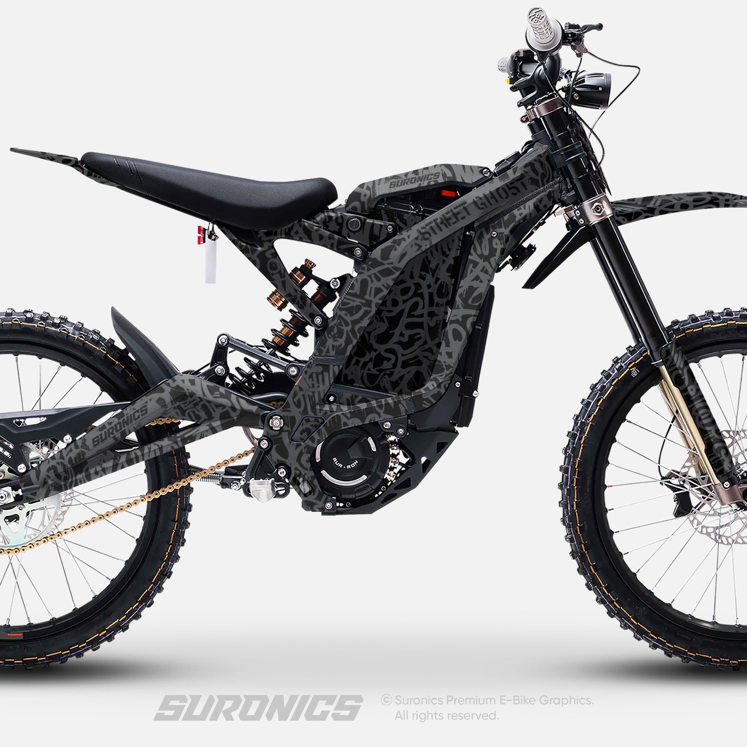 STREET GHOST BLACK MAGENTA Surron Light Bee Graphics kit