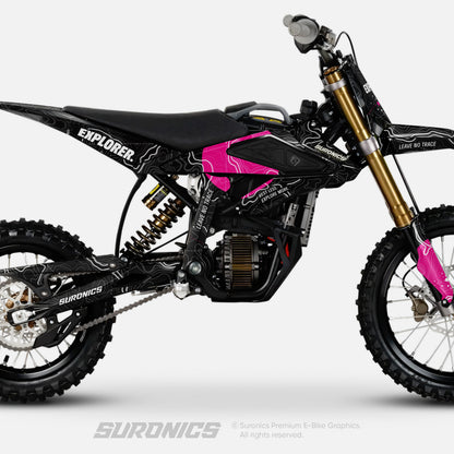 EXPLORER BLACK MAGENTA Surron Hyper Bee Graphics kit