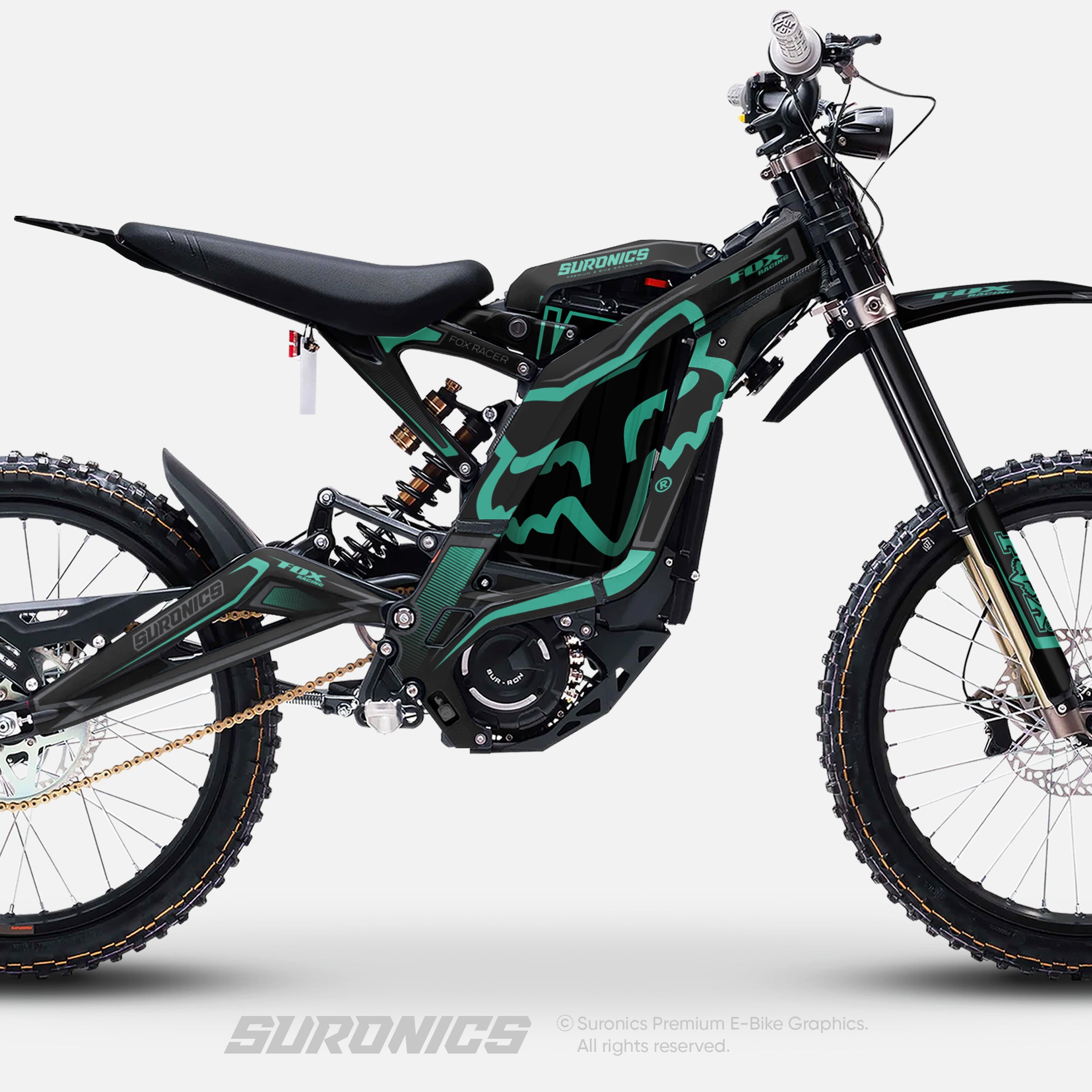 FOX RACER BLACK MINT Surron Light Bee Graphics kit