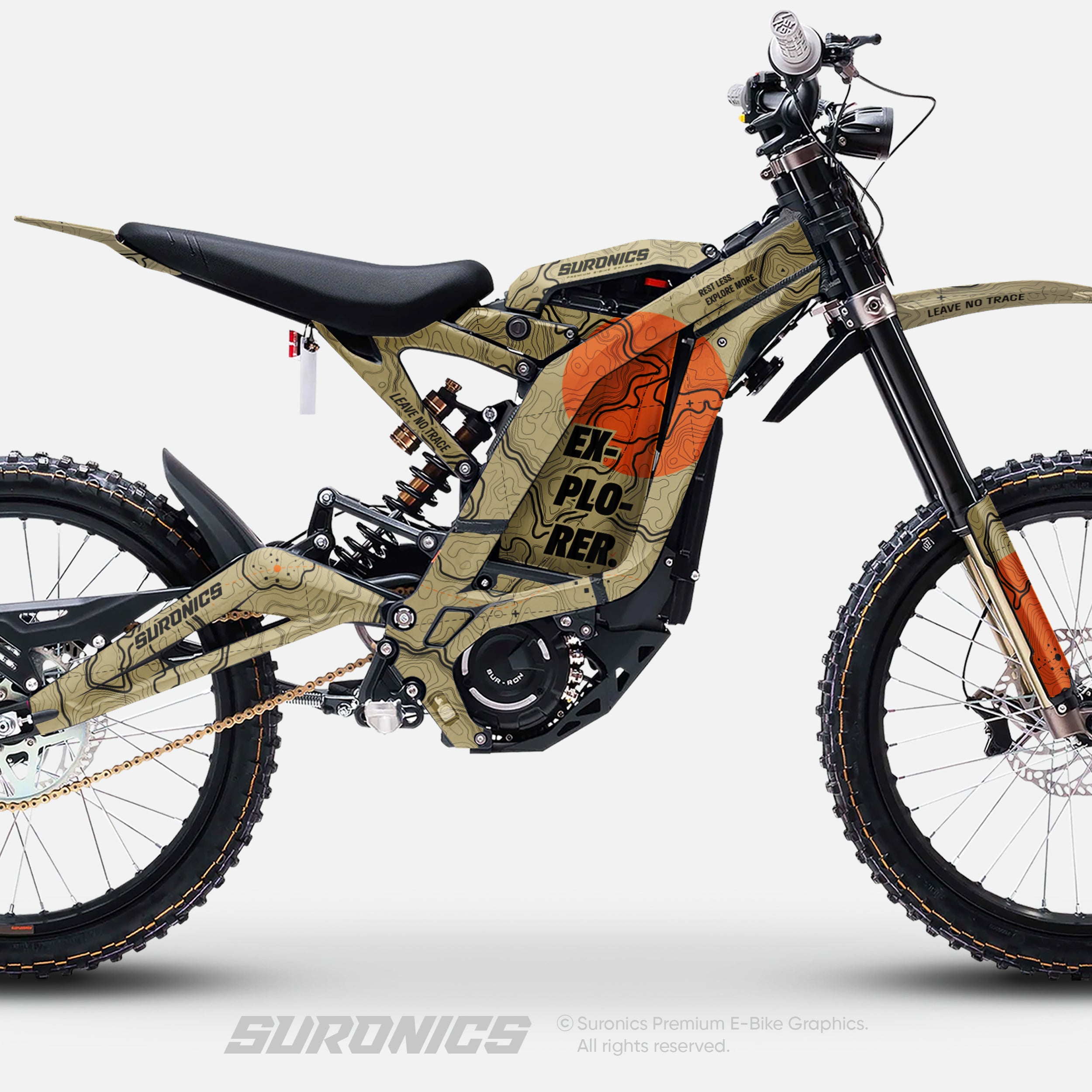 EXPLORER SAND ORANGE Surron Light Bee Graphics kit