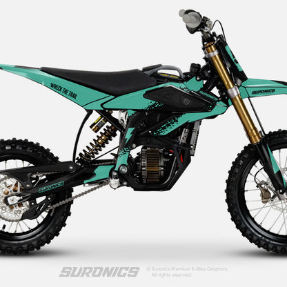 HALF MINT BLACK Surron Hyper Bee Graphics kit